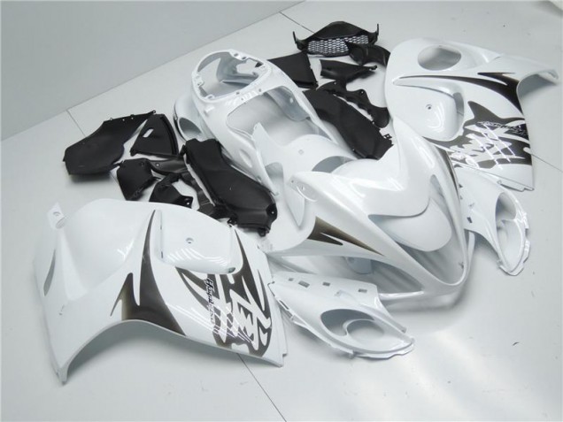 2008-2019 White Suzuki GSXR 1300 Hayabusa Replacement Motorcycle Fairings for Sale