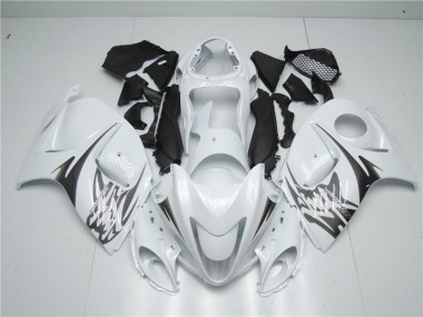 2008-2019 White Suzuki GSXR 1300 Hayabusa Replacement Motorcycle Fairings for Sale