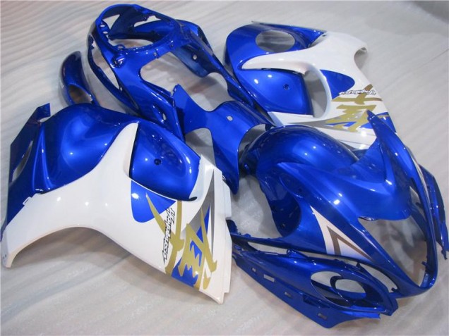 2008-2019 Blue White Suzuki GSXR 1300 Hayabusa Motorcyle Fairings for Sale