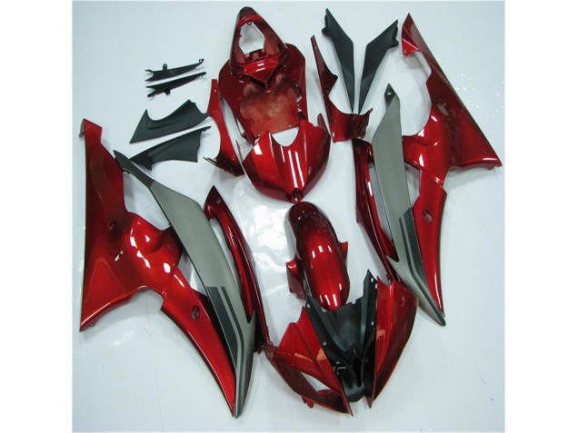 2008-2016 Red Grey Yamaha YZF R6 Motorcycle Fairings Kits for Sale