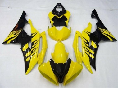 2008-2016 Yellow Black Yamaha YZF R6 Motorcycle Replacement Fairings for Sale