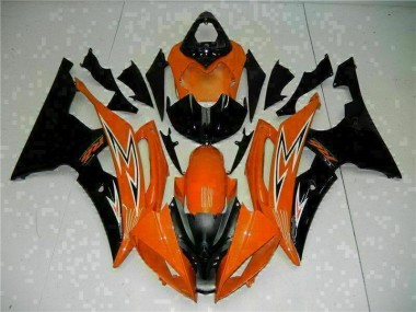 2008-2016 Orange Black Yamaha YZF R6 Motorcycle Fairings Kit for Sale