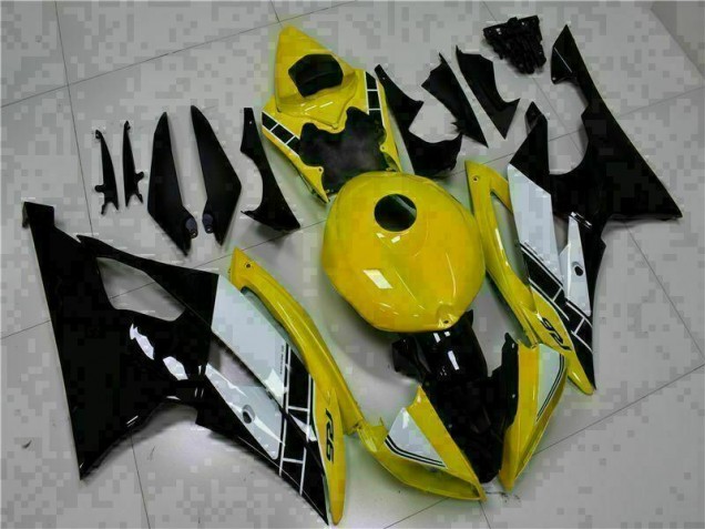 2008-2016 Yellow Black Yamaha YZF R6 Motorcycle Fairings Kits for Sale 2008-2016 Yellow Black Yamaha YZF R6 Motorcycle Fairings Kits for Sale
