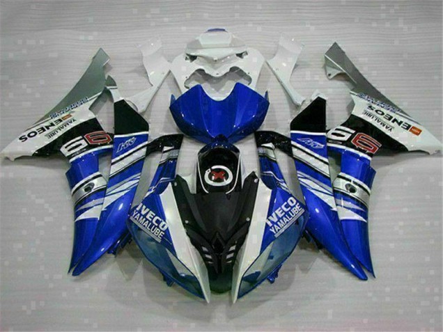 2008-2016 White Blue Yamaha YZF R6 Moto Fairings for Sale