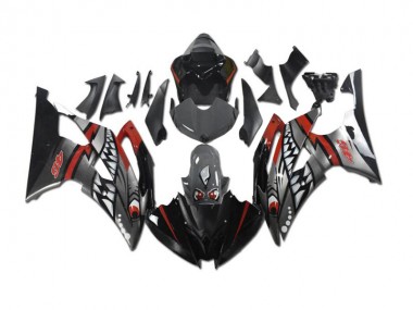 2008-2016 Grey Red Shark Yamaha YZF R6 Motorbike Fairing for Sale