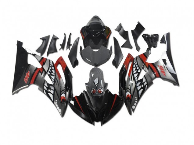 2008-2016 Grey Red Shark Yamaha YZF R6 Motorbike Fairing for Sale 2008-2016 Grey Red Shark Yamaha YZF R6 Motorbike Fairing for Sale