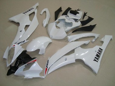 2008-2016 Pearl White Yamaha YZF R6 Motorbike Fairing Kits for Sale