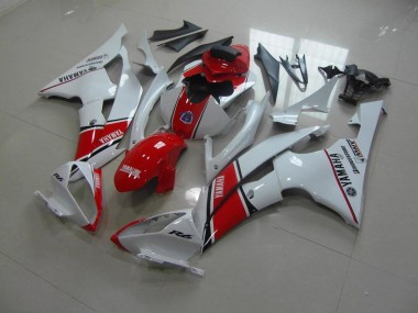 2008-2016 White Red OEM Style Yamaha YZF R6 Bike Fairings for Sale