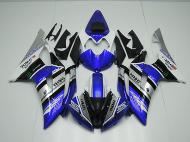 2008-2016 Blue White ENEOS Monster Yamaha YZF R6 Motorcycle Fairings Kit for Sale