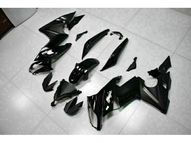 2009-2011 Glossy Black Kawasaki EX650 Bike Fairings for Sale 2009-2011 Glossy Black Kawasaki EX650 Bike Fairings for Sale