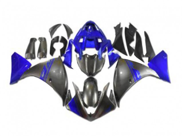 2009-2011 Grey Blue Yamaha YZF R1 Motor Bike Fairings for Sale 2009-2011 Grey Blue Yamaha YZF R1 Motor Bike Fairings for Sale