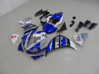 2009-2011 Blue White Yamaha YZF R1 Bike Fairing Kit for Sale