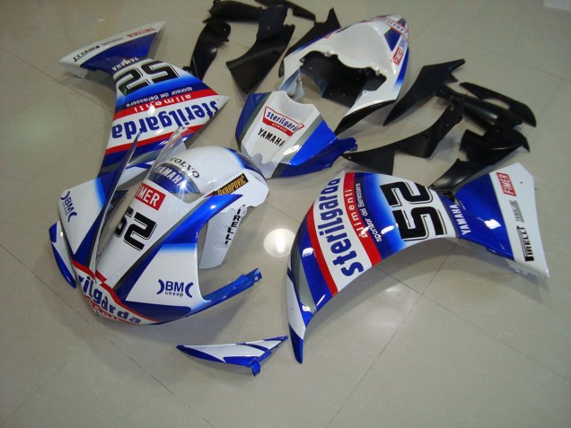 2009-2011 White Black Sterilgarda Yamaha YZF R1 Motorbike Fairing for Sale 2009-2011 White Black Sterilgarda Yamaha YZF R1 Motorbike Fairing for Sale