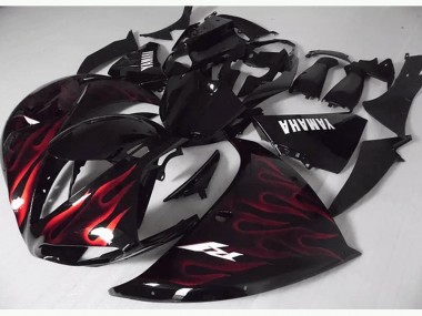 2009-2011 Red Black Flame Yamaha YZF R1 Bike Fairings for Sale