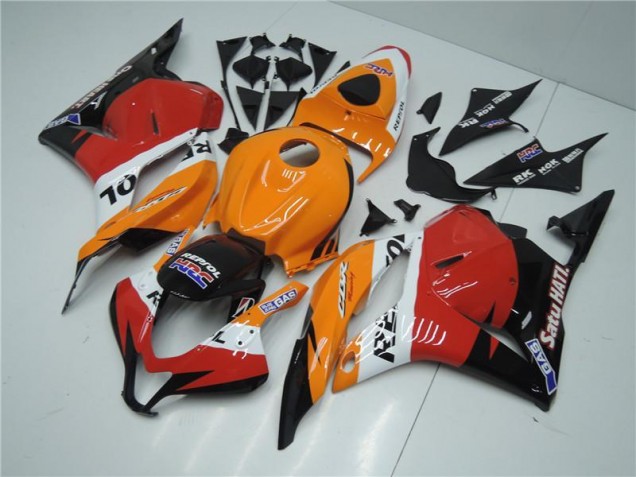 2009-2012 Orange Red Black Repsol Honda CBR600RR Motorcyle Fairings for Sale 2009-2012 Orange Red Black Repsol Honda CBR600RR Motorcyle Fairings for Sale