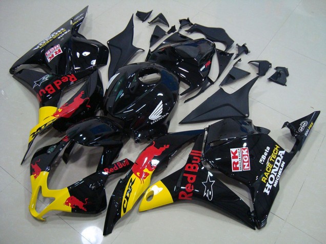 2009-2012 Black Red Bull Honda CBR600RR Replacement Fairings for Sale 2009-2012 Black Red Bull Honda CBR600RR Replacement Fairings for Sale