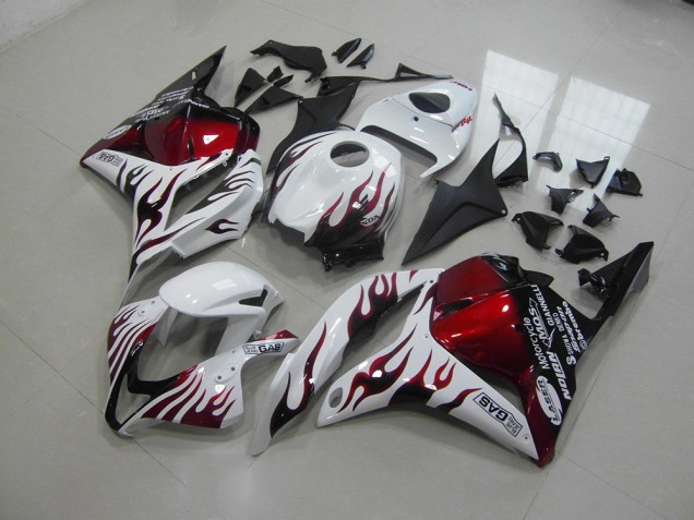 2009-2012 Red Black Flame Honda CBR600RR Motor Bike Fairings for Sale 2009-2012 Red Black Flame Honda CBR600RR Motor Bike Fairings for Sale