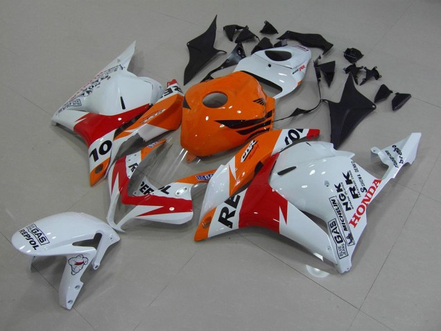 2009-2012 White Repsol Honda CBR600RR Motorcycle Fairings for Sale 2009-2012 White Repsol Honda CBR600RR Motorcycle Fairings for Sale