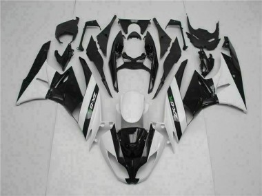 2009-2012 Black White Kawasaki ZX6R Motorcycle Fairings for Sale