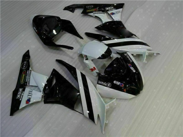 2009-2012 Black White 3M Touch4 Kawasaki ZX6R Motorcycle Fairing Kits for Sale 2009-2012 Black White 3M Touch4 Kawasaki ZX6R Motorcycle Fairing Kits for Sale