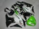 2009-2012 Green Black White 25 Kawasaki ZX6R Bike Fairings for Sale 2009-2012 Green Black White 25 Kawasaki ZX6R Bike Fairings for Sale