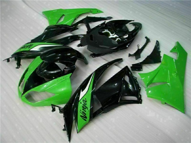 2009-2012 Black Green Kawasaki ZX6R Bike Fairing Kit for Sale 2009-2012 Black Green Kawasaki ZX6R Bike Fairing Kit for Sale