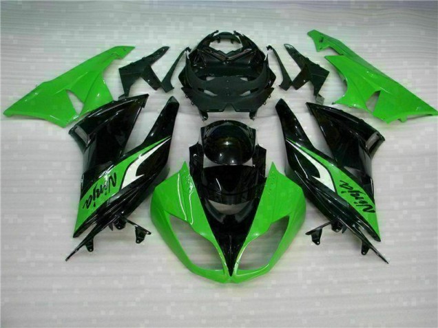 2009-2012 Black Green Kawasaki ZX6R Bike Fairing Kit for Sale 2009-2012 Black Green Kawasaki ZX6R Bike Fairing Kit for Sale