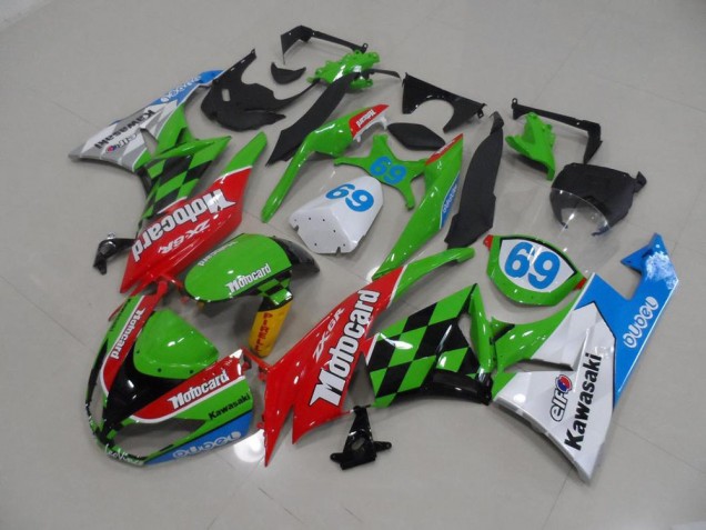2009-2012 Motocard Kawasaki ZX6R Motorcycle Fairings Kits for Sale 2009-2012 Motocard Kawasaki ZX6R Motorcycle Fairings Kits for Sale