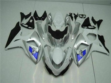 2009-2016 Silver White Suzuki GSXR1000 Motorcycle Bodywork for Sale