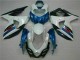 2009-2016 Blue White Suzuki GSXR1000 Motorcycle Fairings Kits for Sale 2009-2016 Blue White Suzuki GSXR1000 Motorcycle Fairings Kits for Sale