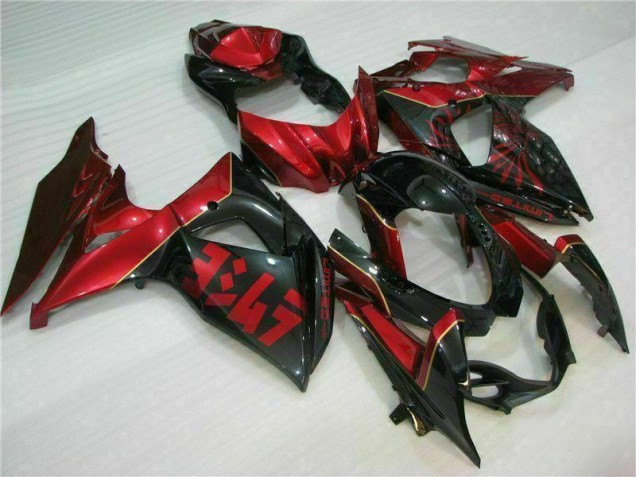2009-2016 Red Flame Black Suzuki GSXR1000 Motorcycle Replacement Fairings for Sale 2009-2016 Red Flame Black Suzuki GSXR1000 Motorcycle Replacement Fairings for Sale