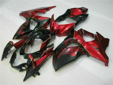 2009-2016 Red Flame Black Suzuki GSXR1000 Motorcycle Replacement Fairings for Sale