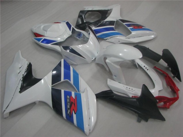 2009-2016 White Blue Suzuki GSXR1000 Replacement Fairings for Sale 2009-2016 White Blue Suzuki GSXR1000 Replacement Fairings for Sale