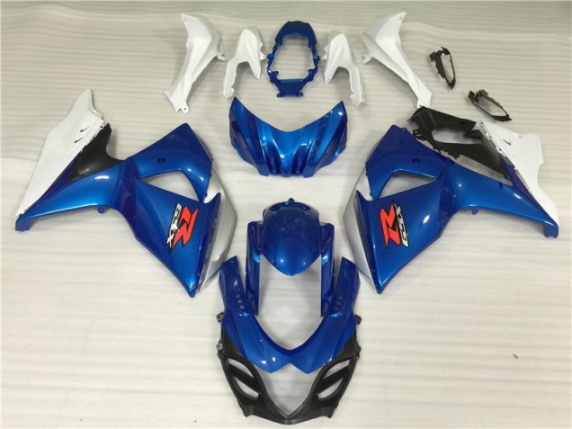 2009-2016 Blue White Suzuki GSXR1000 Motor Fairings for Sale 2009-2016 Blue White Suzuki GSXR1000 Motor Fairings for Sale