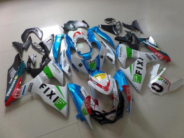 2009-2016 Light Blue Fixi Suzuki GSXR 1000 K9 Motorcycle Fairing Kits for Sale