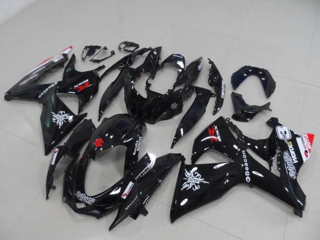 2009-2016 Black Beacon Suzuki GSXR 1000 K9 Motorcycle Fairing Kit for Sale 2009-2016 Black Beacon Suzuki GSXR 1000 K9 Motorcycle Fairing Kit for Sale
