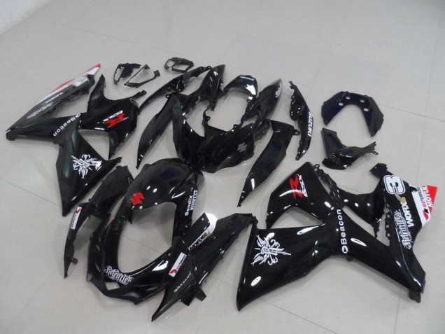 2009-2016 Black Beacon Suzuki GSXR 1000 K9 Motorcycle Fairing Kit for Sale