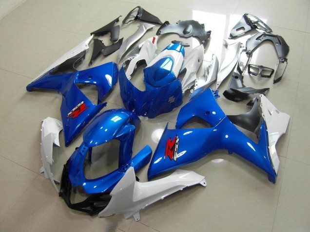 2009-2016 Blue and White OEM Style Suzuki GSXR 1000 K9 Bike Fairing Kit for Sale 2009-2016 Blue and White OEM Style Suzuki GSXR 1000 K9 Bike Fairing Kit for Sale