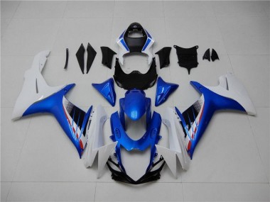 2011-2021 Blue White Suzuki GSXR 600/750 Motorbike Fairing Kits for Sale