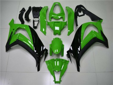 2011-2015 Green Black Kawasaki ZX10R Replacement Fairings for Sale