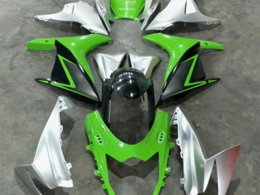 2011-2021 Green Silver Suzuki GSXR 600/750 Bike Fairing Kit for Sale