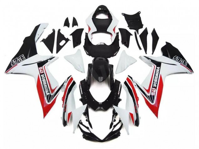 2011-2021 White Red Black Suzuki GSXR 600/750 Motorcycle Fairing Kit for Sale 2011-2021 White Red Black Suzuki GSXR 600/750 Motorcycle Fairing Kit for Sale