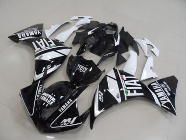 2012-2014 Black White Fiat Yamaha YZF R1 Motorbike Fairings for Sale