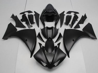 2012-2014 Matte Black Yamaha YZF R1 Replacement Motorcycle Fairings for Sale