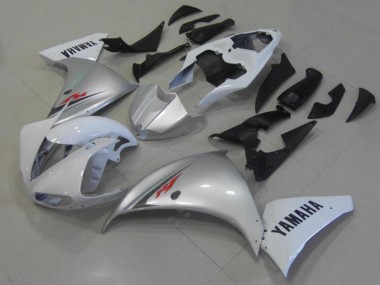2012-2014 White Silver Yamaha YZF R1 Motorcycle Fairings for Sale