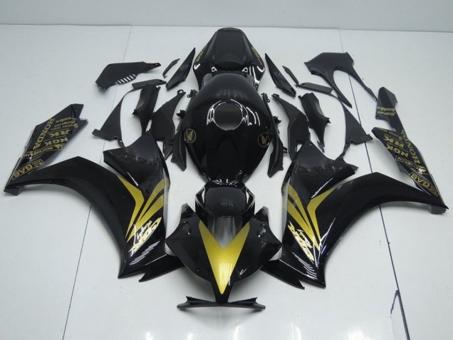 2012-2016 Glossy Black and Gold Honda CBR1000RR Replacement Fairings for Sale 2012-2016 Glossy Black and Gold Honda CBR1000RR Replacement Fairings for Sale