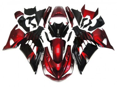 2012-2021 Red Black Kawasaki ZX14R ZZR1400 Motorbike Fairings for Sale