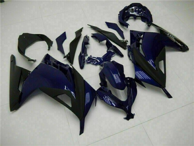 2013-2016 Blue Black Kawasaki EX300 Motorcycle Fairings Kits for Sale 2013-2016 Blue Black Kawasaki EX300 Motorcycle Fairings Kits for Sale