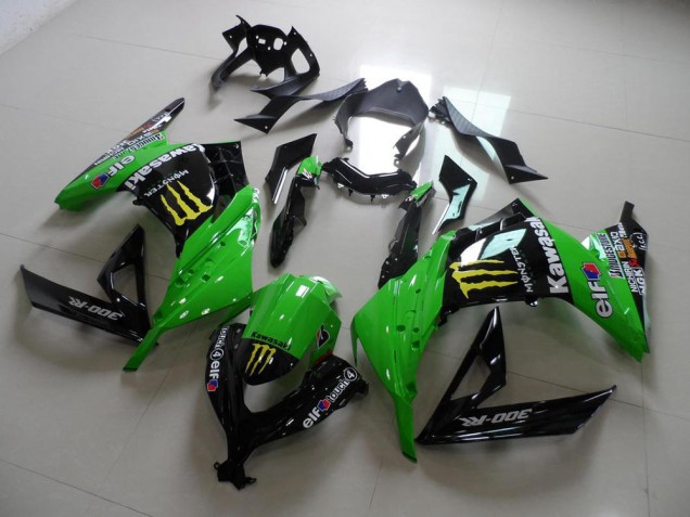 2013-2016 Green Monster Kawasaki ZX300R Motorcycle Fairing Kits for Sale