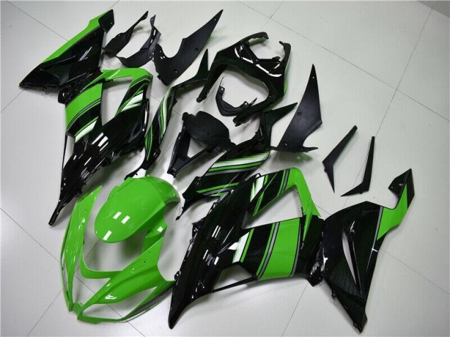 2013-2018 Green Black Kawasaki ZX6R Motorcycle Fairings for Sale 2013-2018 Green Black Kawasaki ZX6R Motorcycle Fairings for Sale